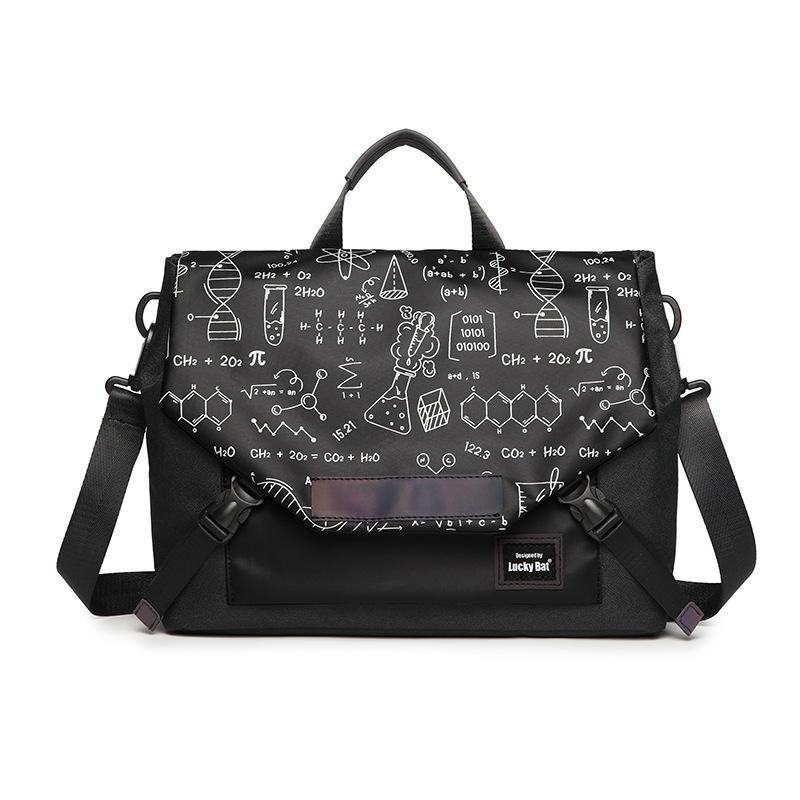 V562-A2033023060DBT-202502282035-00 Anti-drop Crossbody Laptop Bag - 16 Inch Airbag Design - Black Equation - Image 1