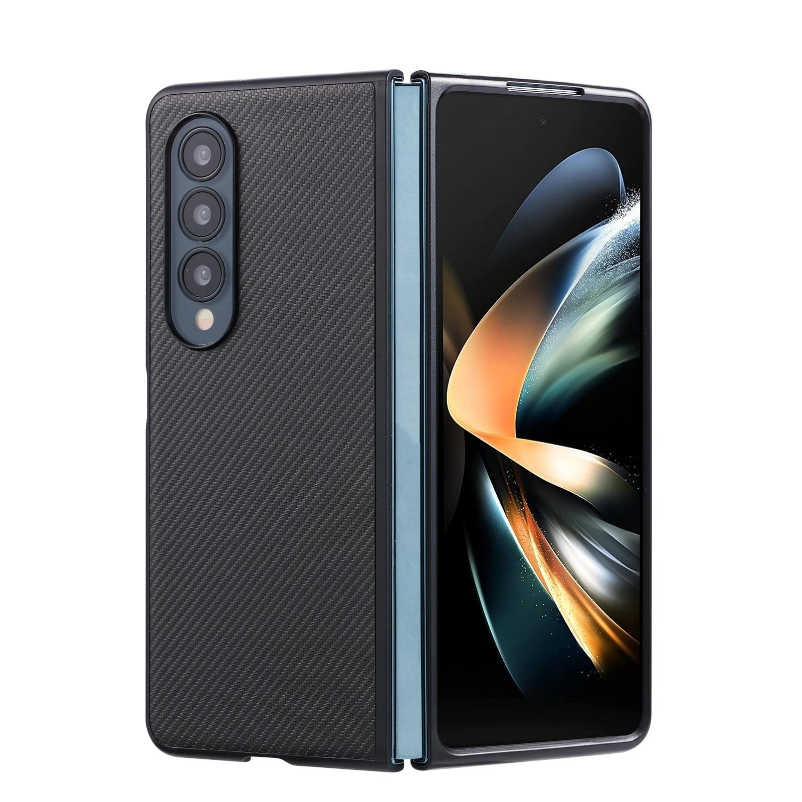 For Samsung Galaxy Z Fold4 5G Carbon Fiber Kevlar Case