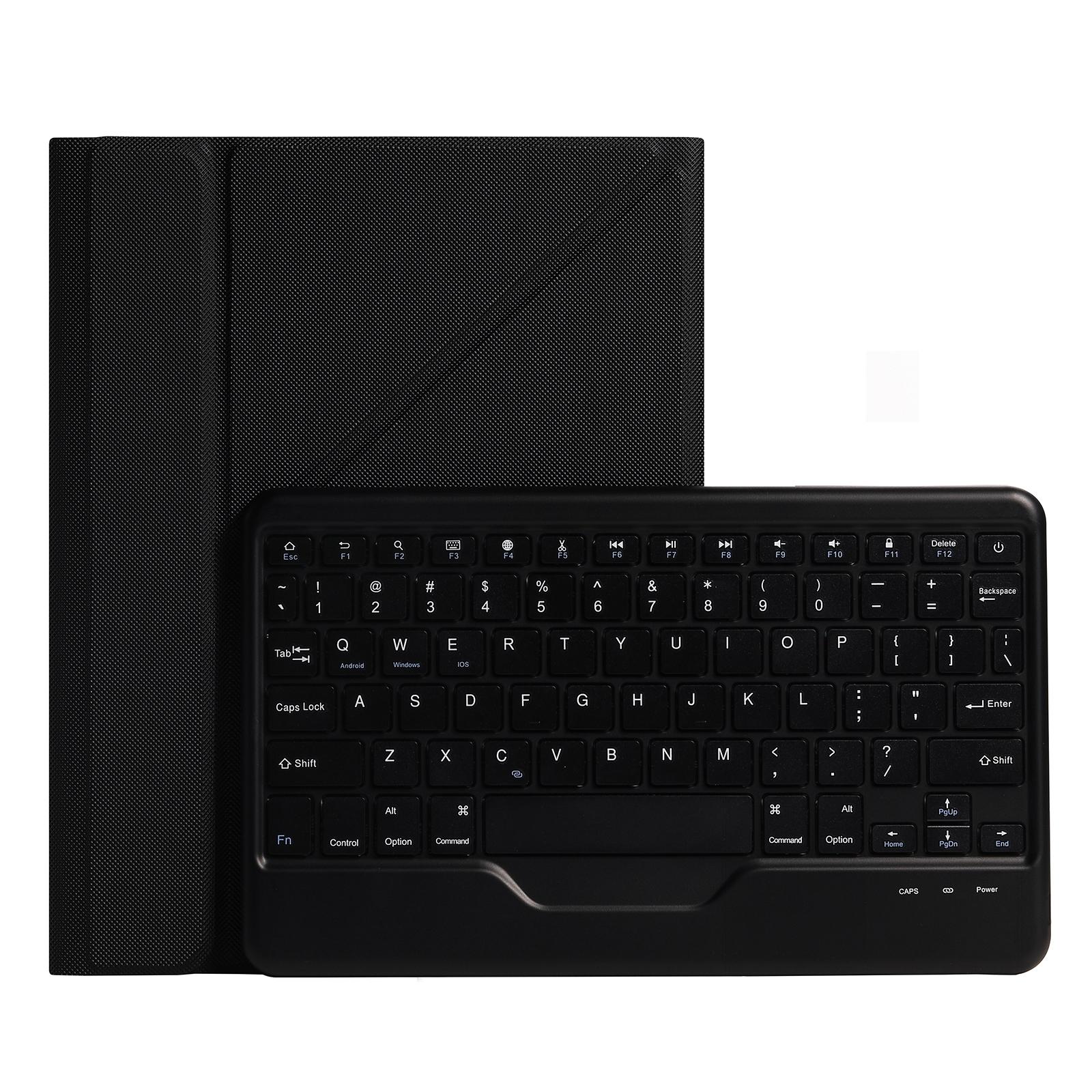 V562-A208066100ADE-202504291830-00 10.2 / 10.5 Inch Bluetooth Keyboard Tablet Case With Triangle Holder & Pen Slot - Black Diamond Pattern - Image 1