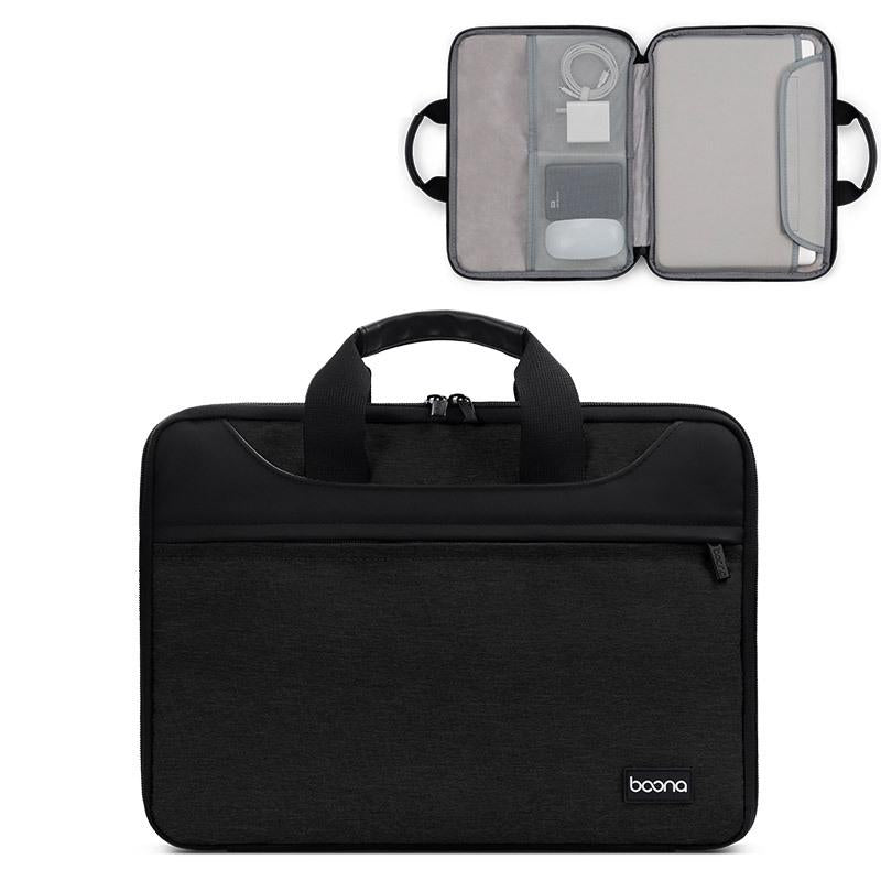 V562-A3086443060DBT-202502282216-00 Waterproof Oxford Cloth Laptop Bag - 14 / 15 / 15.6 Inches Full Open - Black - Image 1