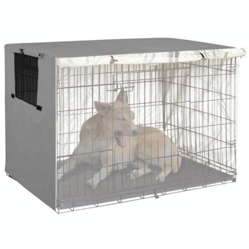 V562-A4090422060DBT-202503031931-00 Outdoor Pet Cage Cover - Waterproof & Dustproof - 109x74x76cm - Grey - Image 1
