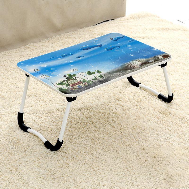 V562-A5115BCH-202506271218-00 Adjustable Folding Laptop Desk - Non-slip W-shaped Legs Square Pattern Portable Cloud Design - Hcb5115A - Image 1