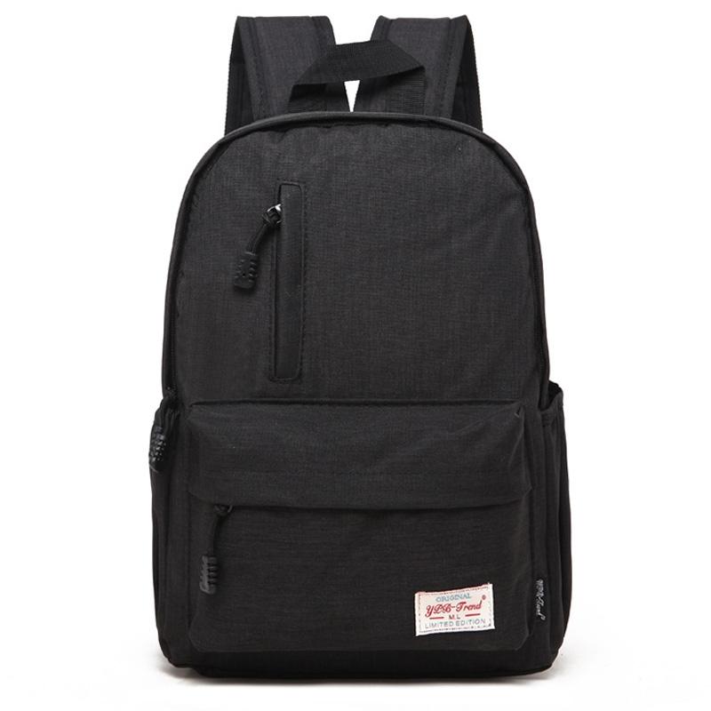 V562-B0217CH-202502282035-00 Multi-function Canvas Laptop Backpack - Fits 15.6 Macbook Samsung Sony Dell Alienware Chuwi Asus Hp - 42x29x13cm - Black - Image 1