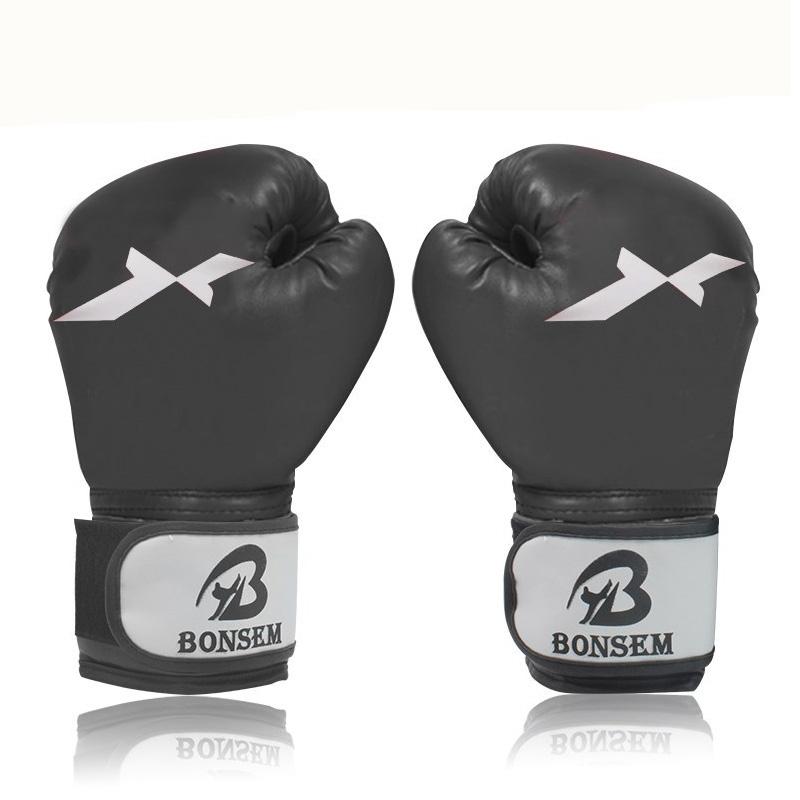 V562-B0573GO-202503072136-00 Adult Training Boxing Gloves - Black - Image 1