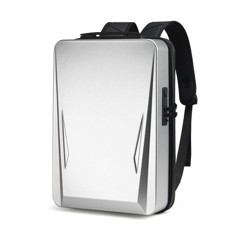 V562-B1005922060DBT-202505271320-00 15.6-17.3 Inch Hard Shell Gaming Backpack for Men - Silver - Image 1