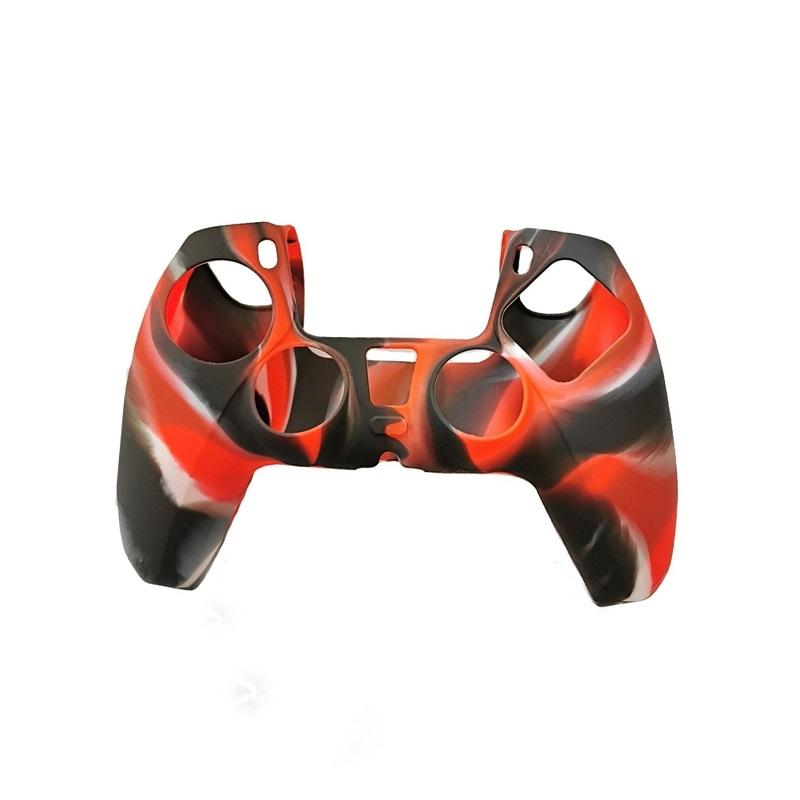 V562-B1006719450DBT-202505201332-00 2-pack Non-slip Silicone Handle Covers for Ps5 Controllers - Black Red - Image 1
