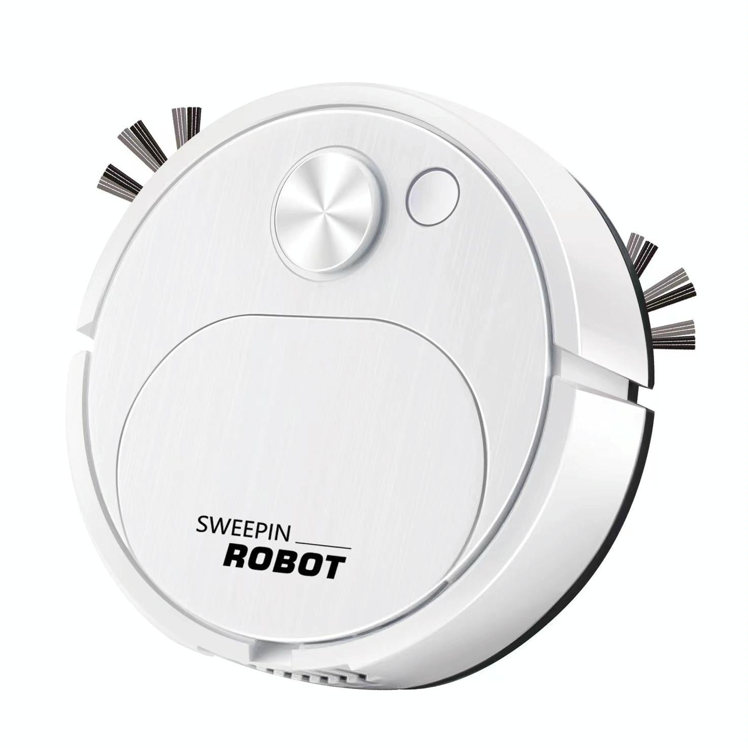 V562-B1006924060DBT-202503201816-00 Smart Usb Charging Robot Vacuum for Family Cleaning - White - Image 1