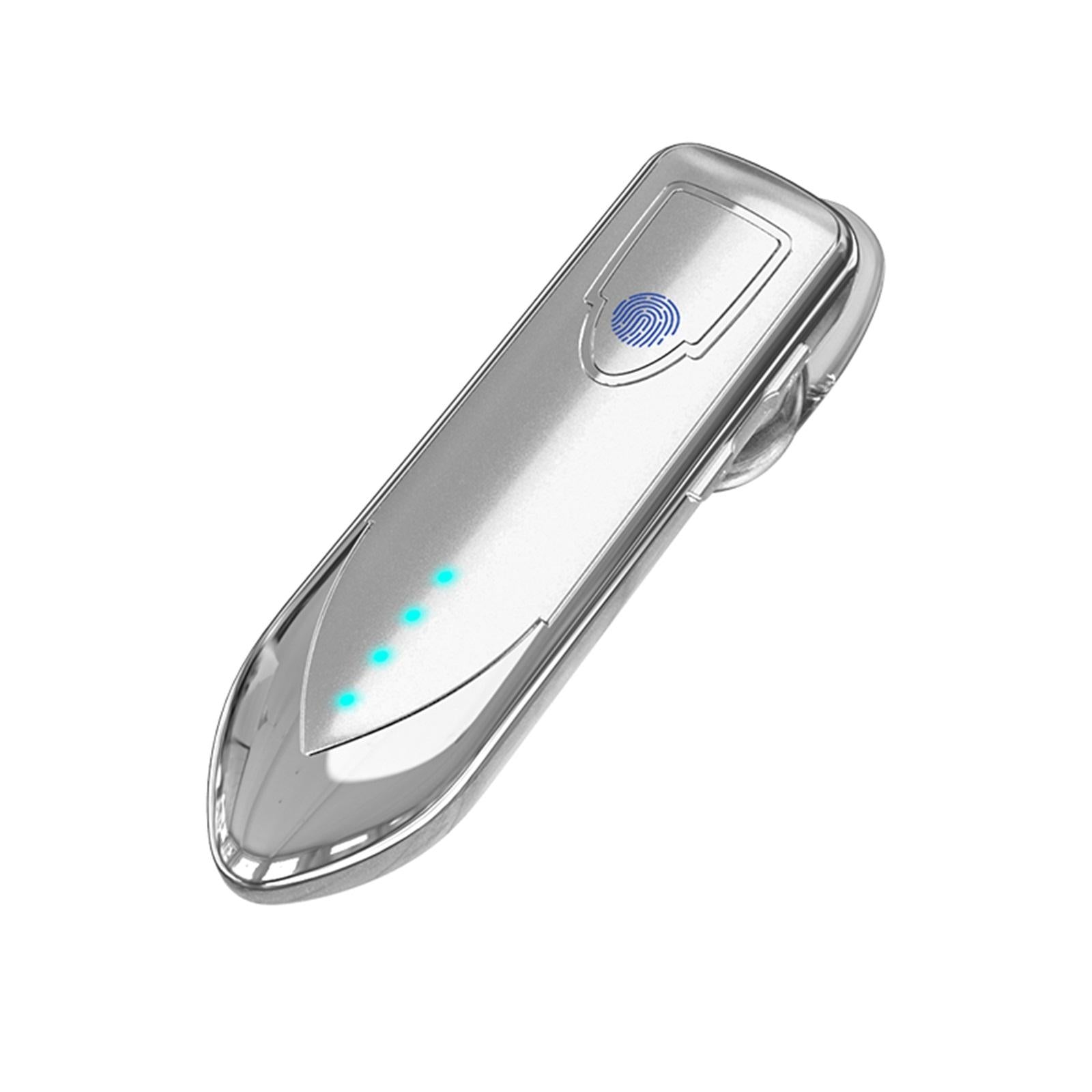 V562-B10096800ADE-202505222035-00 Business Style Bluetooth 5.0 Earphone with Touch Switch - Silver - Image 1