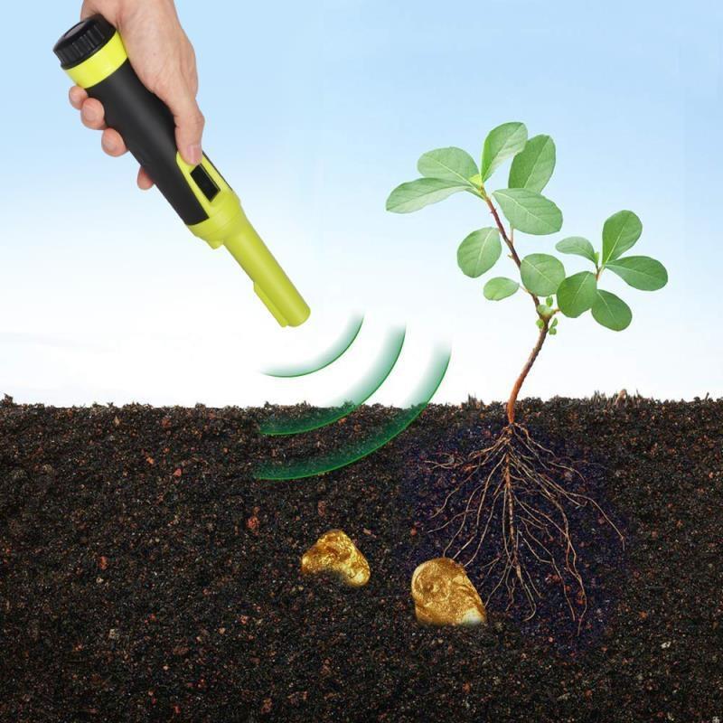 V562-B1010321450DBT-219811-00 Waterproof Handheld Metal Detector with Lcd Display - Fluorescent Green - Image 1