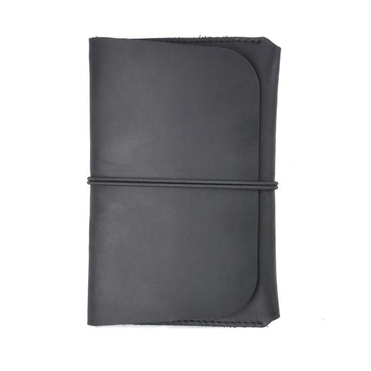 V562-B1032988950DBT-202503281947-00 Retro Passport Wallet For Travel Crazy Horse Skin - Black - Image 1