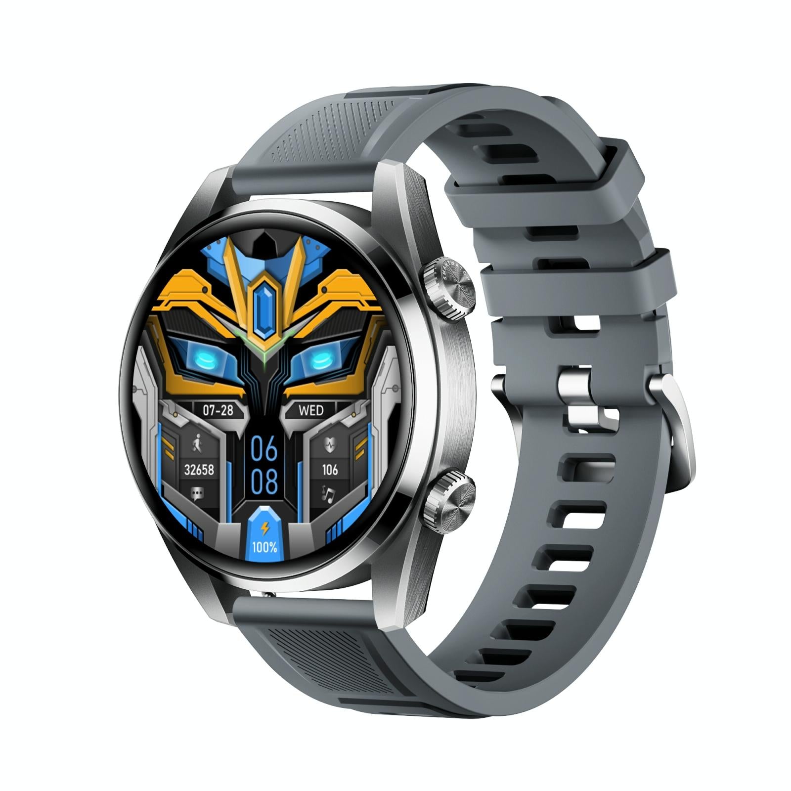 V562-B104715600ADE-202504251928-00 1.43 Inch Ip67 Sport Smart Watch Support Bluetooth Call / Sleep / Blood Oxygen / Heart Rate / Blood Pressure Health Monitor - Silver - Image 1