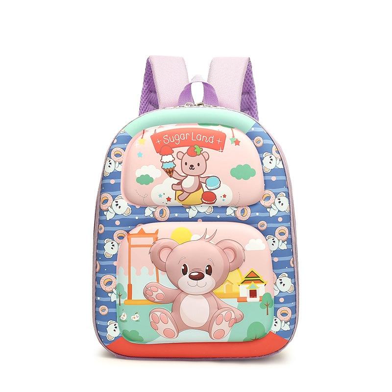 V562-B1047324060DBT-202504251546-00 Kindergarten 3d Cartoon School Bag - Ideal for Little Ones - Bear - Image 1