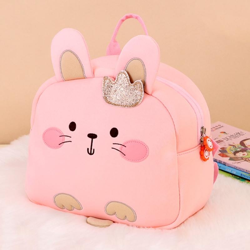 V562-B105776500ADE-202503041826-00 Kids' Anti-lost School Bag - Secure & Stylish - Pink Rabbit Trumpet - Image 1
