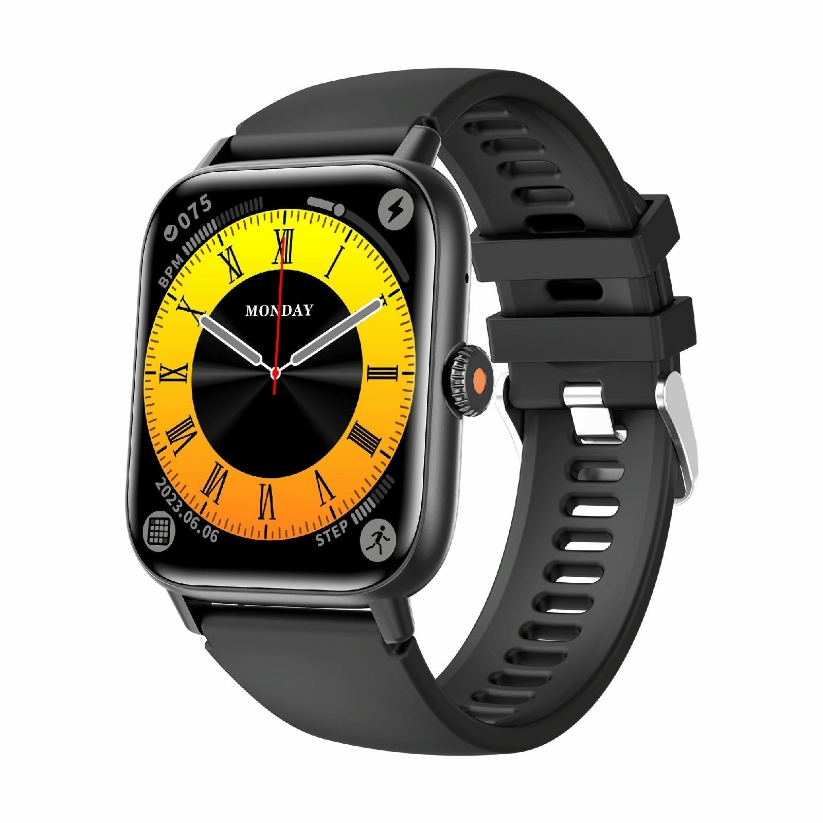 V562-B105842600ADE-202504252115-00 1.83 Inch Bt5.2 Smart Sport Watch Support Bluetooth Call / Sleep / Blood Sugar / Blood Oxygen / Heart Rate / Blood Pressure Health Monitor - Black - Image 1