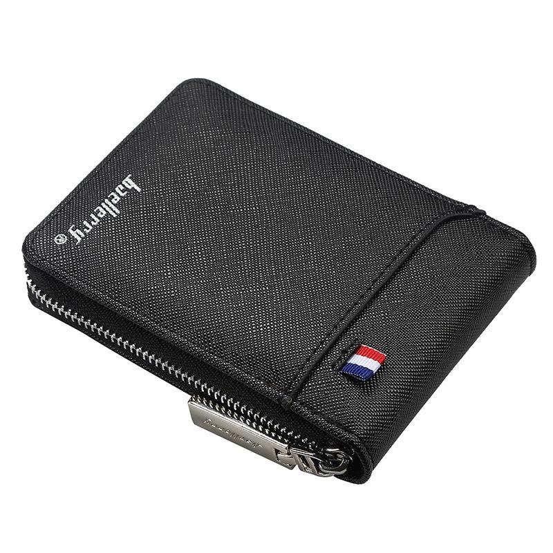 V562-B1059393060DBT-202503281920-00 Large Multi Card Slot Organ Card Bag With Zip Coin Purse - Black - Image 1
