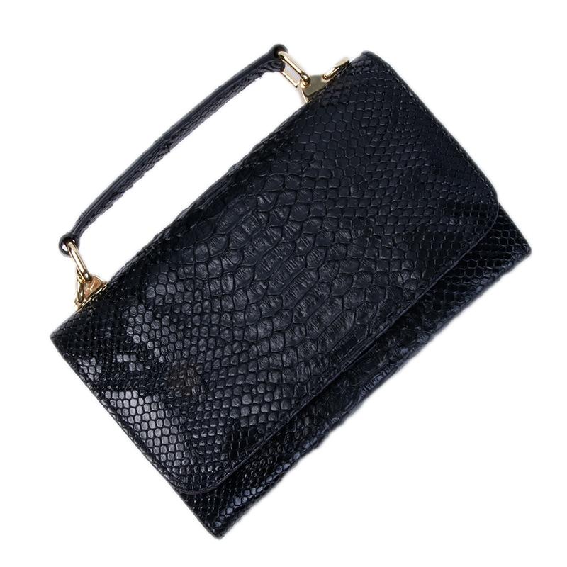 V562-B1059823060DBT-202504251600-00 Versatile Lady Crossbody Wrist Bag - Multi-functional - Snake Pattern Black - Image 1