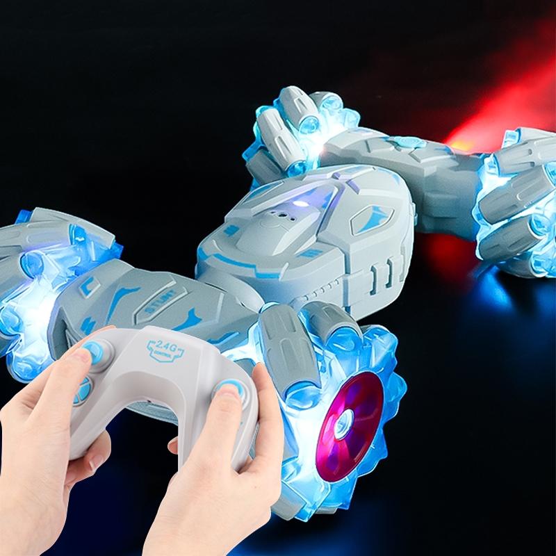 V562-B106450200AYS-202505291512-00 Stunt Car with 2.4g Remote Control - Single Rc Torsion Design - Blue - Image 1