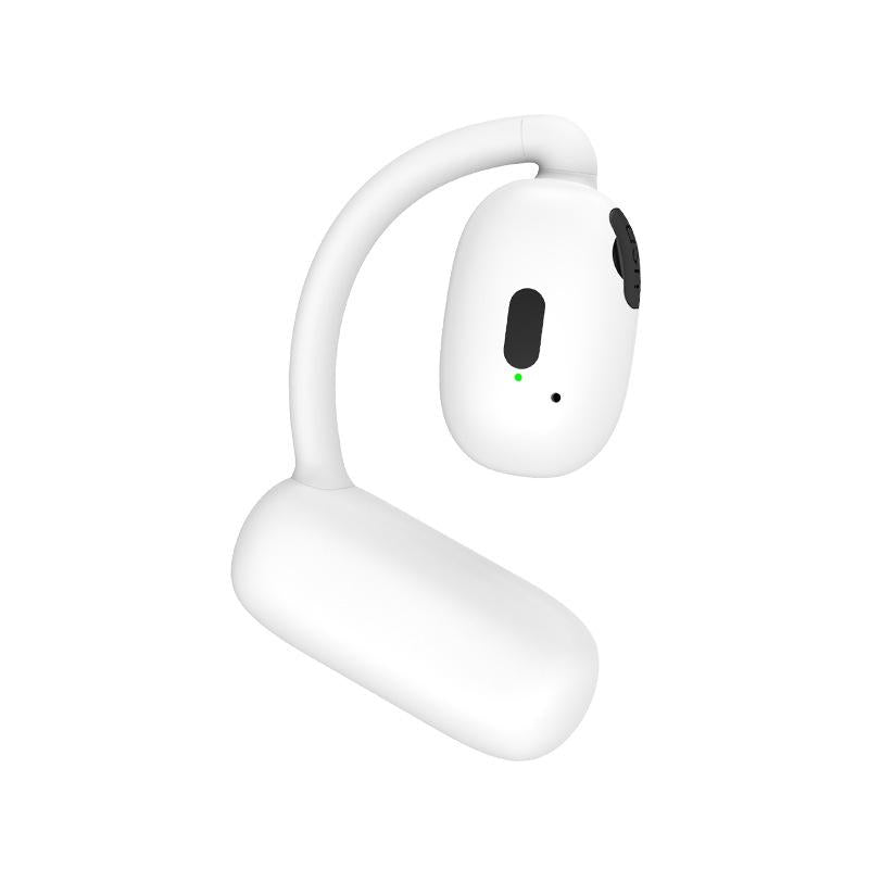 V562-B1070154060DBT-202505261842-00 Wireless Hanging Earbuds with Bluetooth V5.4 Stereo Sound - White - Image 1