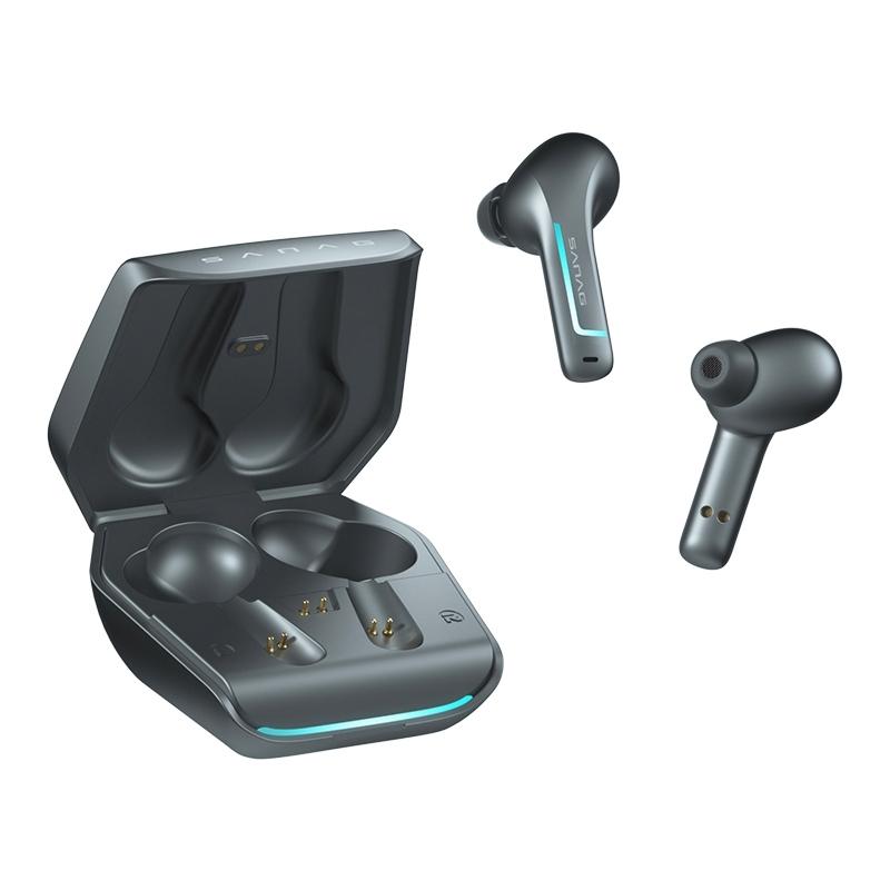 V562-B107123300ADE-202504181930-00 Wireless Bluetooth Game Earphones with Noise Reduction - H2s Pro - Grey - Image 1