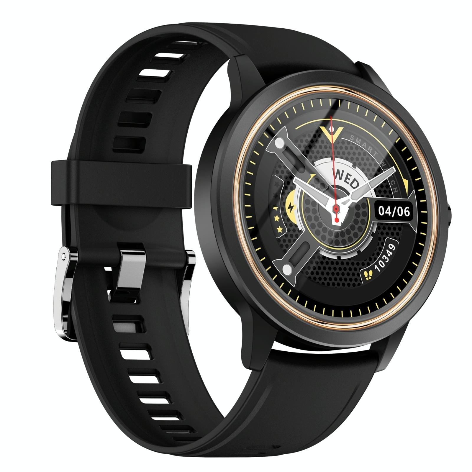 V562-B107941300ADE-202504251946-00 1.32 Inch Ips Hd Screen Smart Watch Support Bluetooth Calling / Blood Pressure Monitoring - Black - Image 1