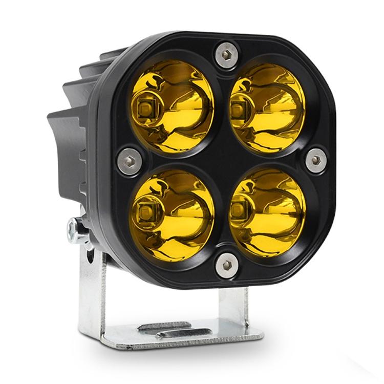 V562-B109614300ADE-202503051945-00 Car 3 Inch 4Leds Continuous Spotlight 20W / 2000Lm / 6000K / Dc9 - 80V - Yellow - Image 1