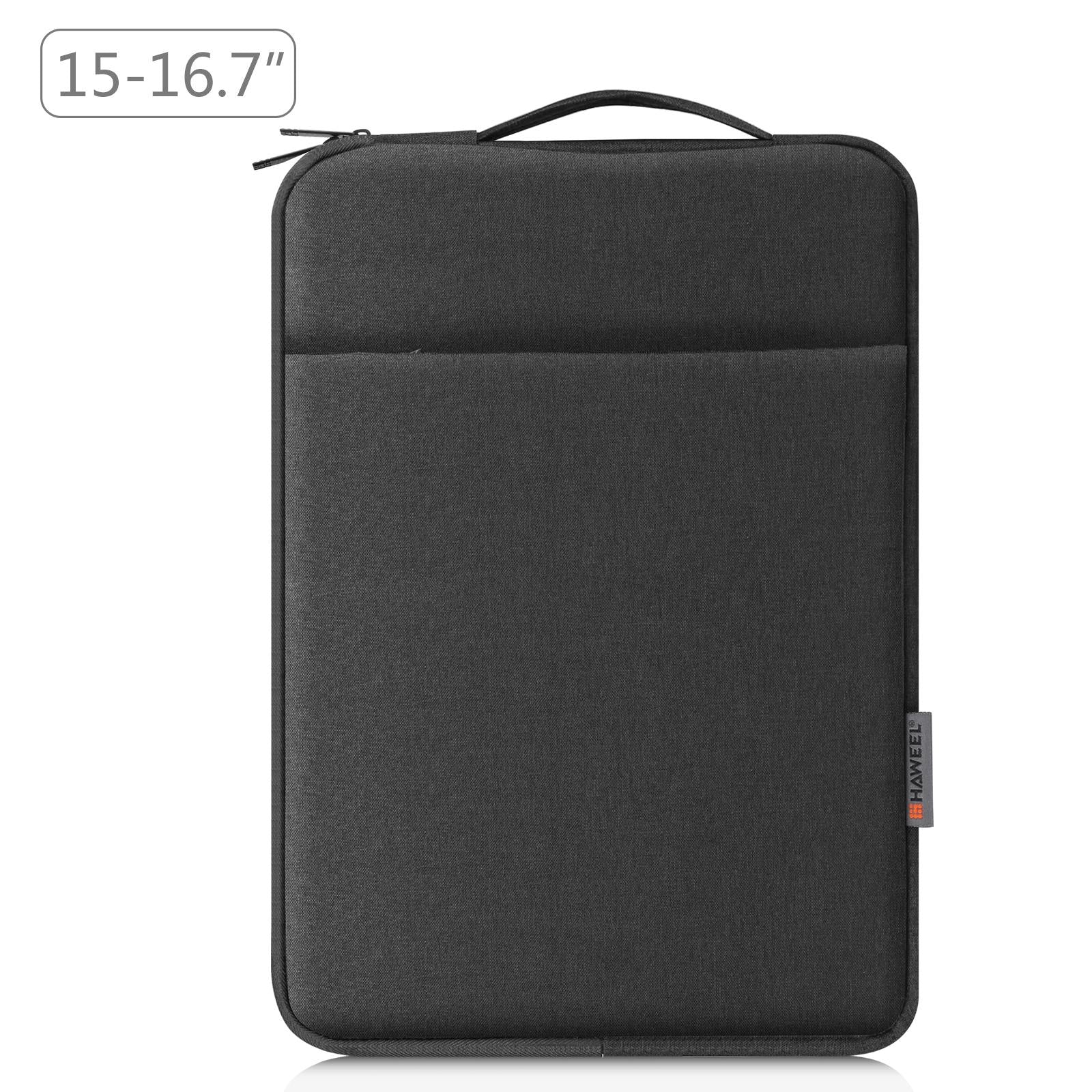 V562-B1207LWH-202502282052-00 15-16.7 Inch Laptop Sleeve Briefcase With Zipper And Handle - Black - Image 1