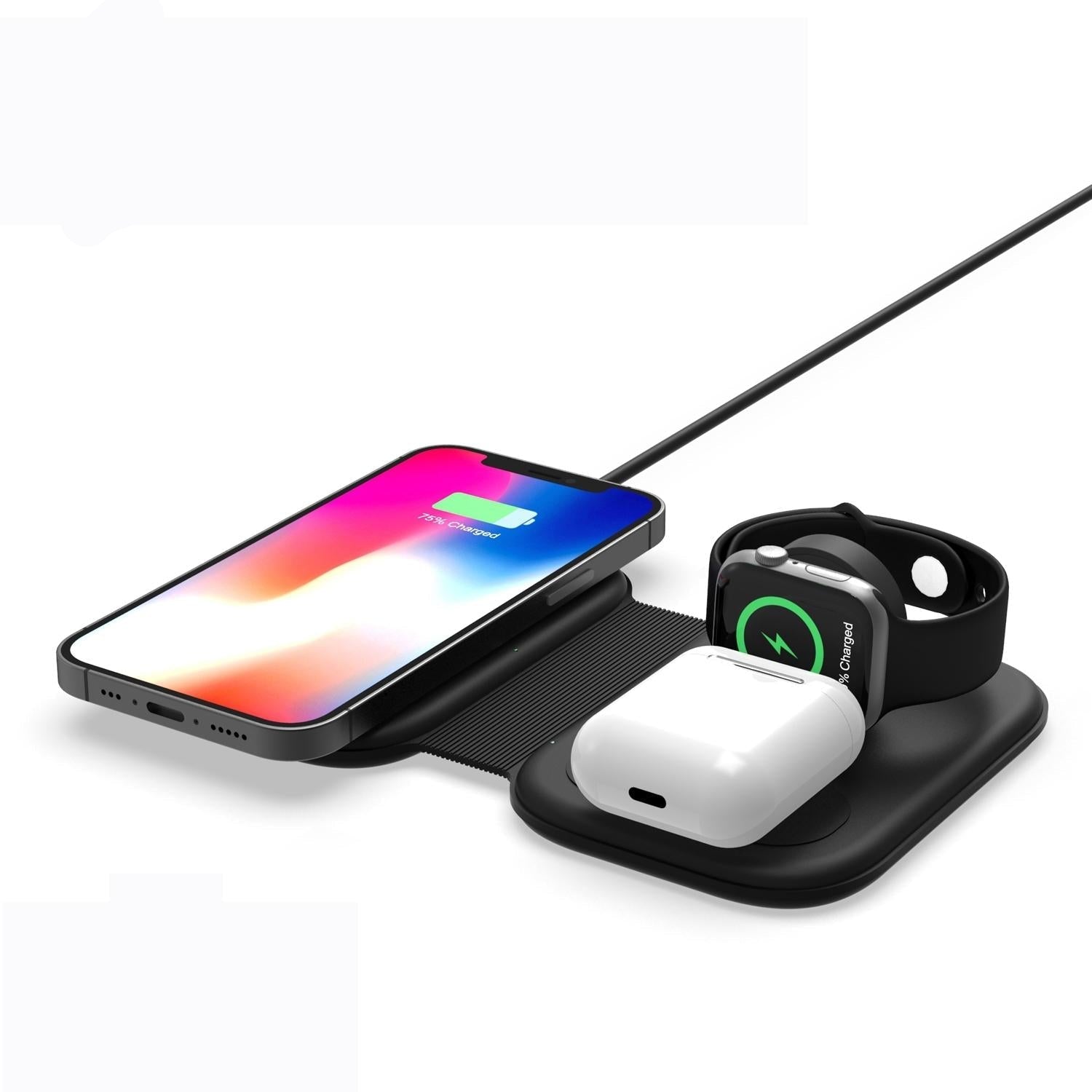 V562-B1580G8PI-202504211911-00 15W 3 In 1 Magnetic Wireless Charger For Iphone Apple Watch Airpods - Image 1