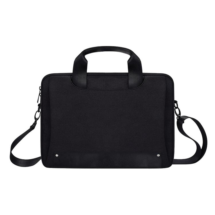 V562-B1900BL-202502281710-00 Waterproof Oxford Cloth Laptop Bag with Concealed Handle & Luggage Tie Rod - Black - Image 1