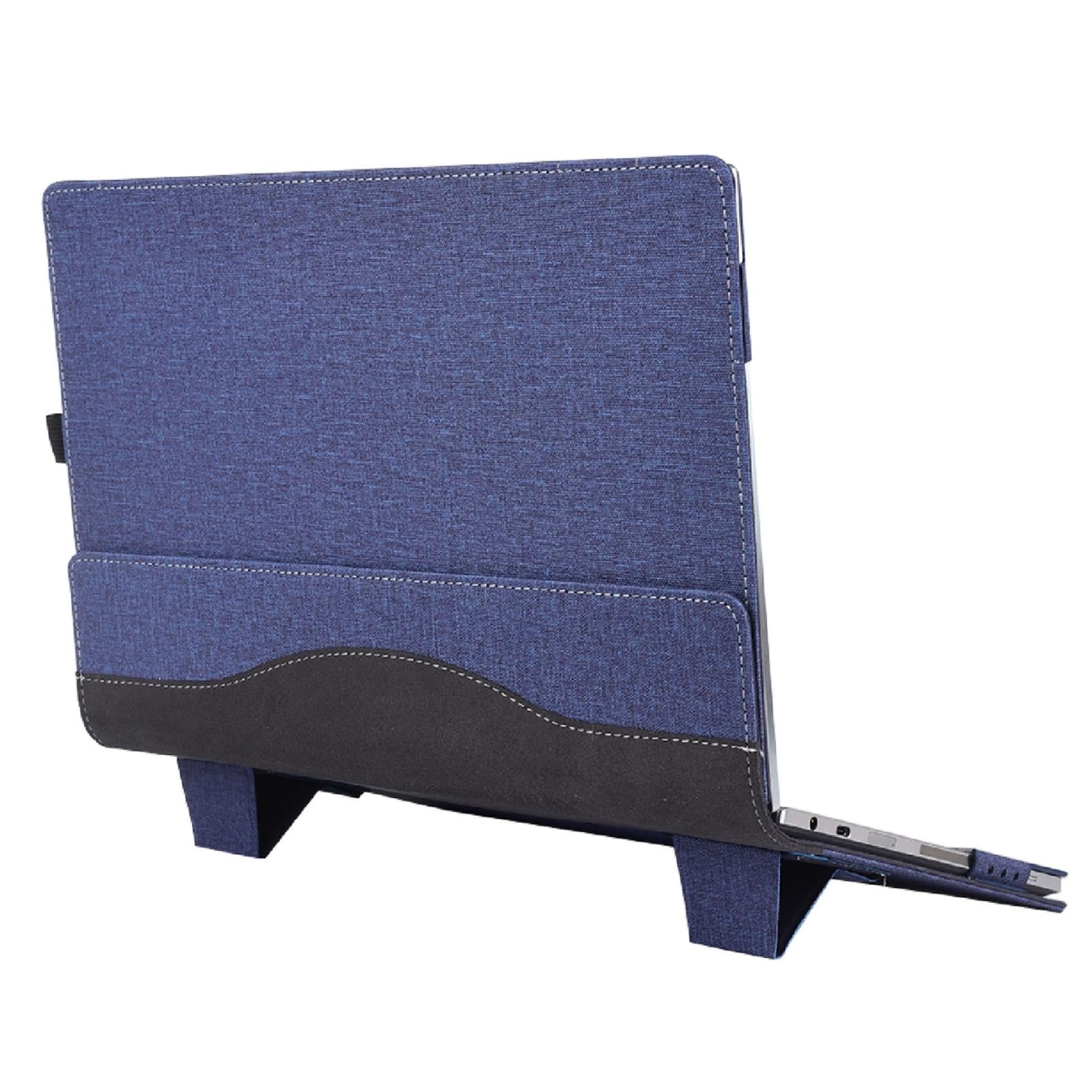 V562-B2098946750DBT-202505291207-00 Protective Leather Laptop Case With Stand - 15.6 Inch - Dark Blue - For Samsung Galaxy Book Pro 360 - Image 1