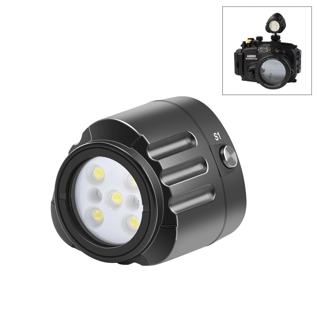 V562-B265UP-202505211917-00 1000lm Diving Light for Gopro Hero - 40m Underwater Photography Fill Light - Image 1
