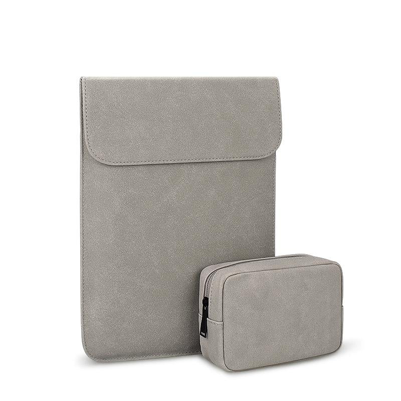 V562-B302767100ADE-202504251815-00 Ultra-thin Notebook Liner Bag - 14.1-15.4 Inch with Small Bag - Light Grey - Image 1