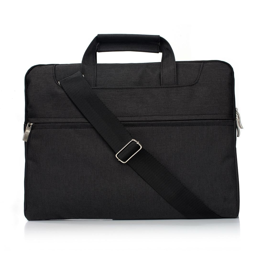 V562-B3050BL-202502282015-00 13.3 Inch Laptop Bag - Portable one Shoulder Zipper Design for Macbook Samsung Sony Dell Alienware Chuwi Asus Hp - Black - Image 1