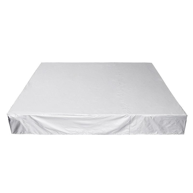 V562-B3091274850DBT-202503031911-00 240x240x85cm Waterproof Dustproof Cover for Bathtub Pool Table & Chair - Protects from Falling Leaves - Silver - Image 1