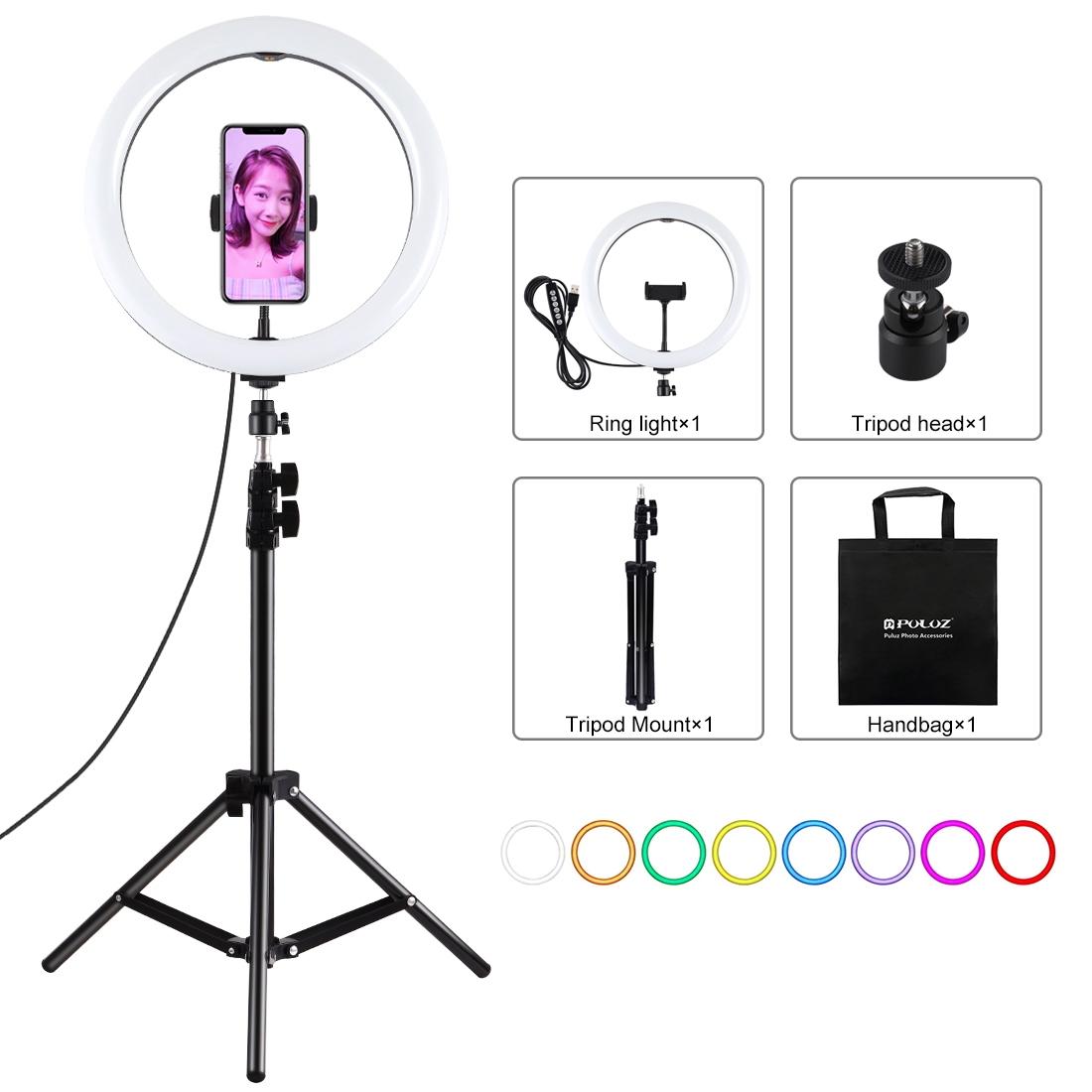 V562-B3903TKP-202502212100-00 11.8 Led Ring Light Kit with Tripod and Phone Clamp - Image 1
