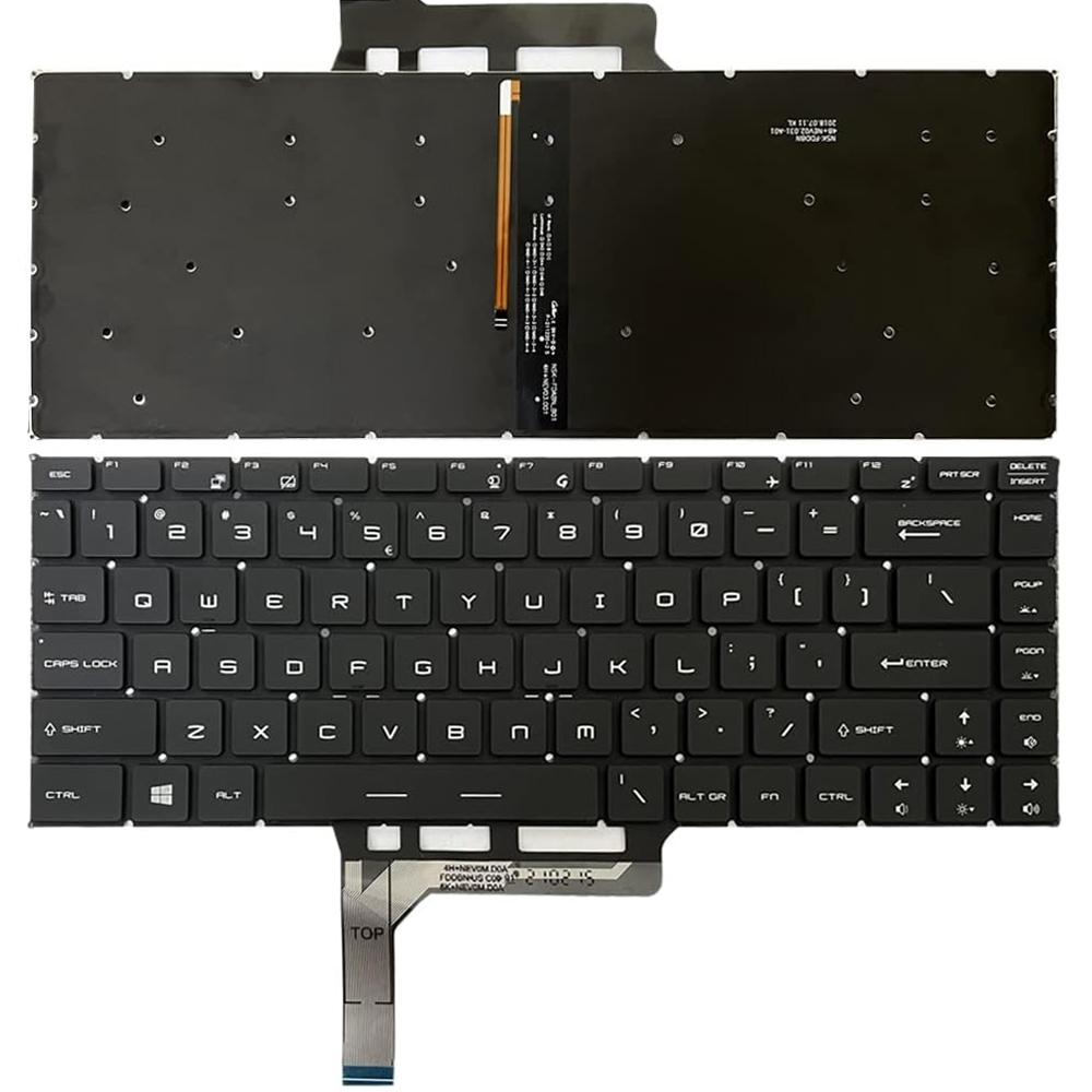 V562-B4000PLP-202502271953-00 Backlit Laptop Keyboard for Msi Gs65 Series - us Version - Black - Image 1