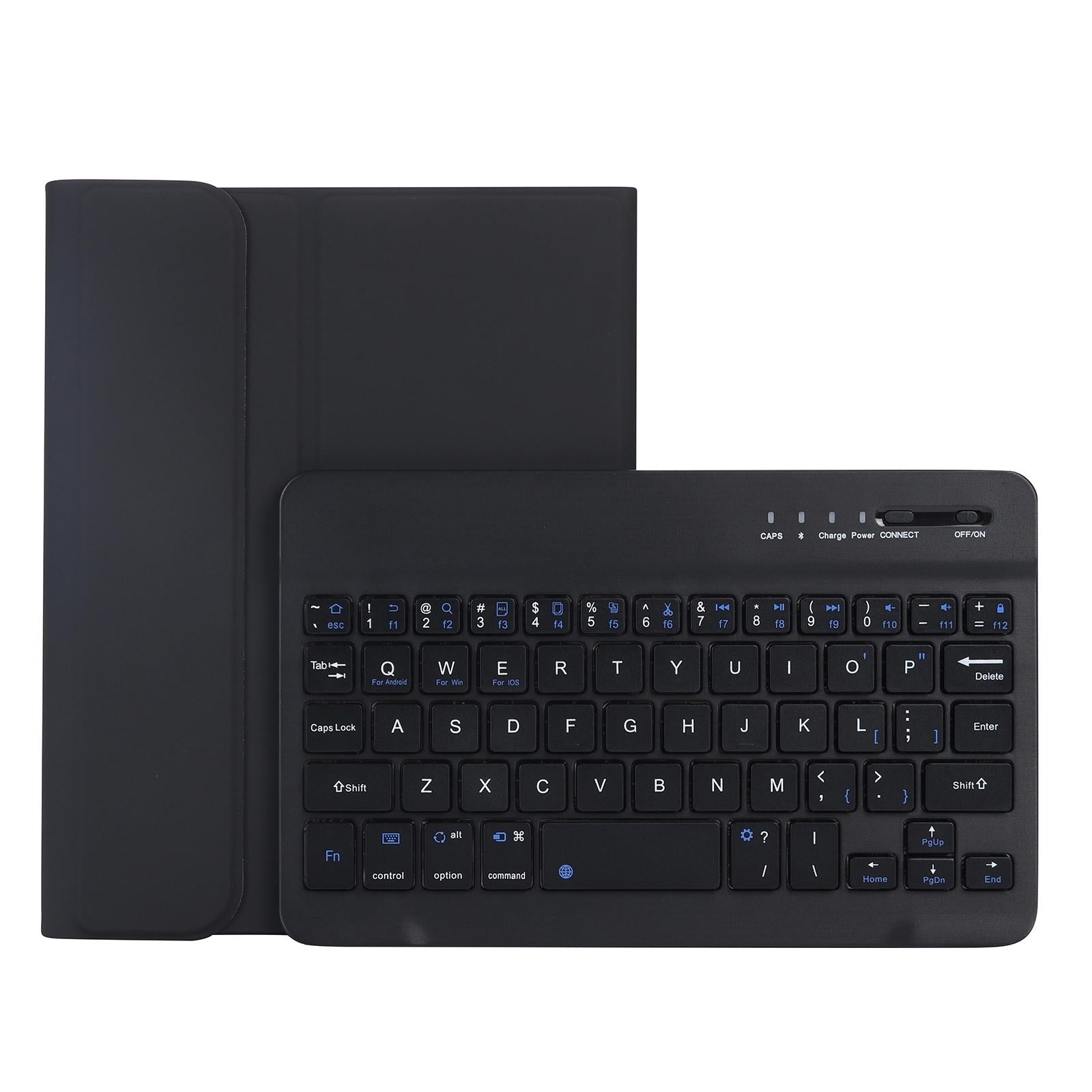 V562-B4101D6PI-202504291822-00 Ultra-Thin Bluetooth Keyboard Tablet Case For Ipad Mini 6 With Stand And Pen Slot - Candy Colour - Black - Image 1