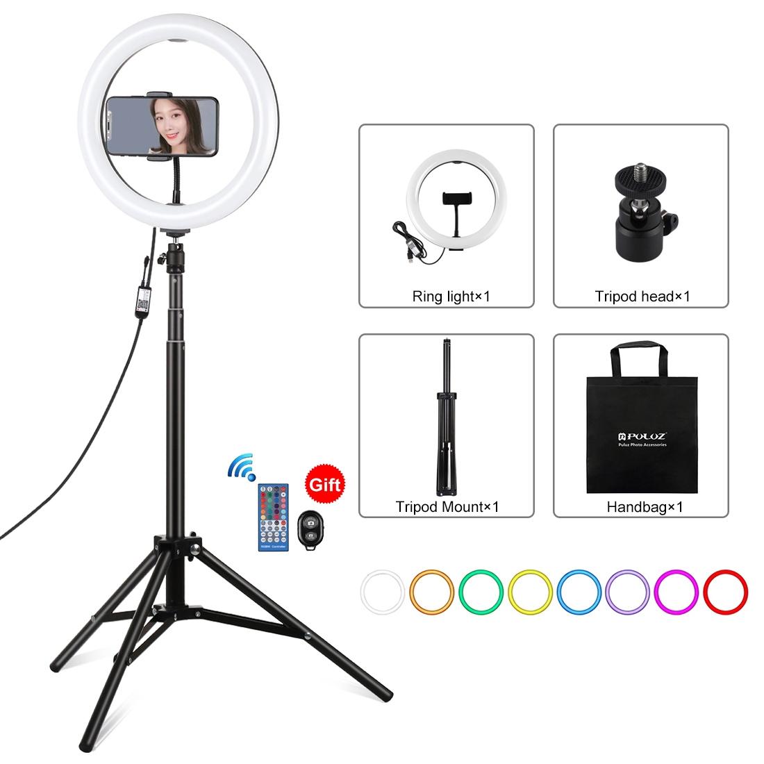 V562-B4503TKP-202504301328-00 10.2 Rgbw Led Ring Light Kit with Tripod and Remote Control - Image 1