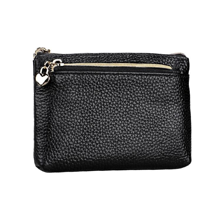 V562-B5166BCC-202502241350-00 Spacious Litchi Texture Rfid Hand Wallet - Black - Image 1