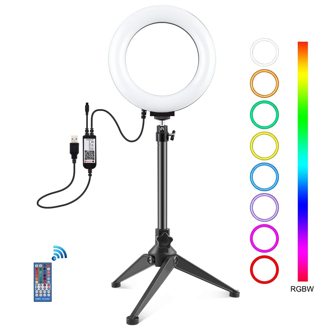 V562-B5703TKP-202502212115-00 6.2 Rgbw Led Ring Light with Tripod and Remote Control - Image 1