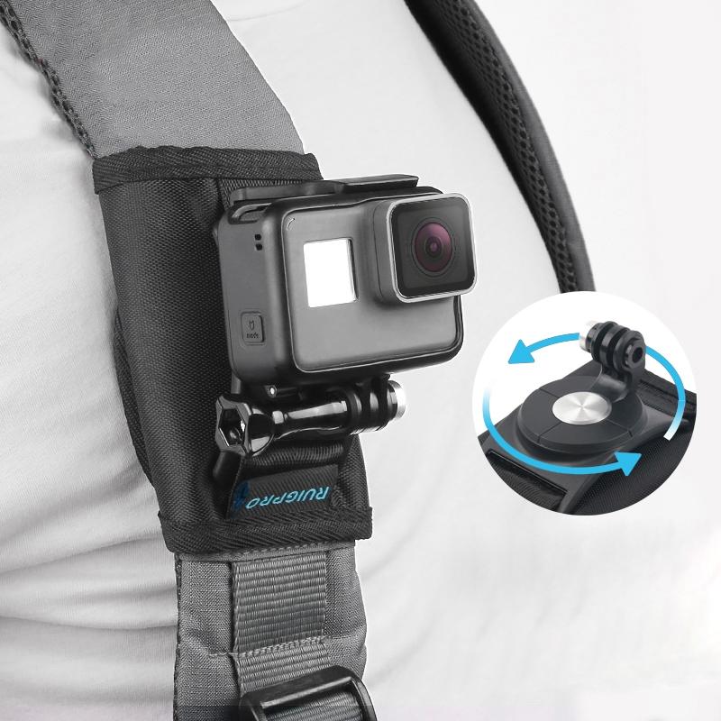V562-B6600POD-202502212020-00 Universal Action Camera Backpack Mount - Rec Mounts Clip Clamp - Image 1