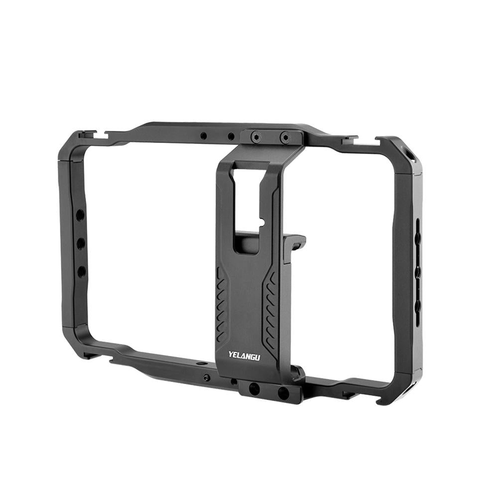 V562-B7412ACD-202502212250-00 Vlogging Smartphone Video Rig - Metal Cage In Black - Image 1