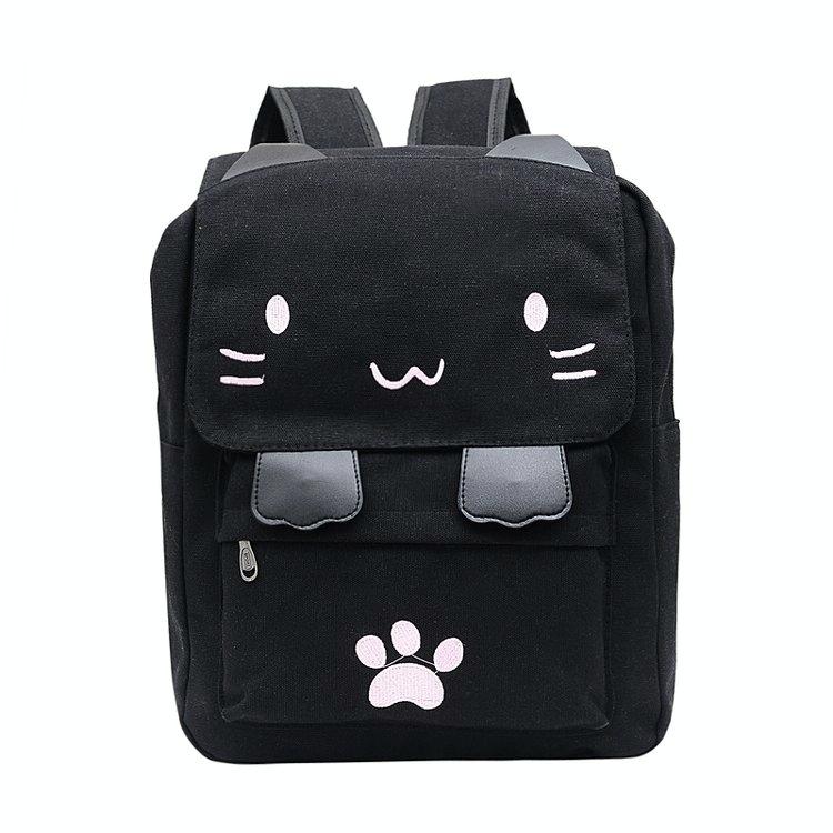 V562-B7731BCC-202505291717-00 Leisure Cat Backpack - Canvas - Image 1