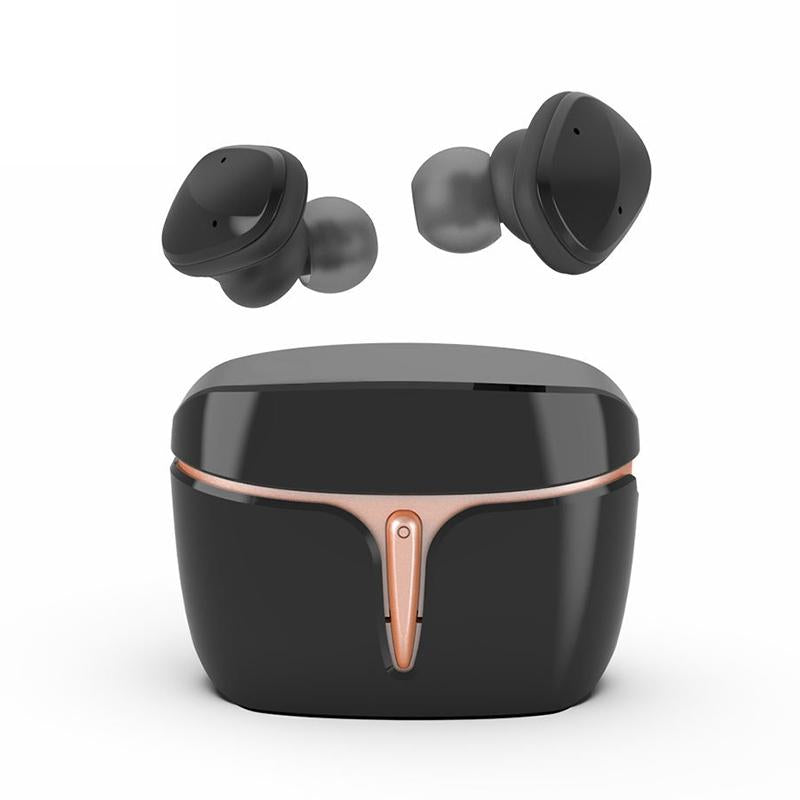 V562-B8211D6PI-202505222005-00 Waterproof True Wireless Bluetooth Earphones - Sports 5.0 - Black - Image 1