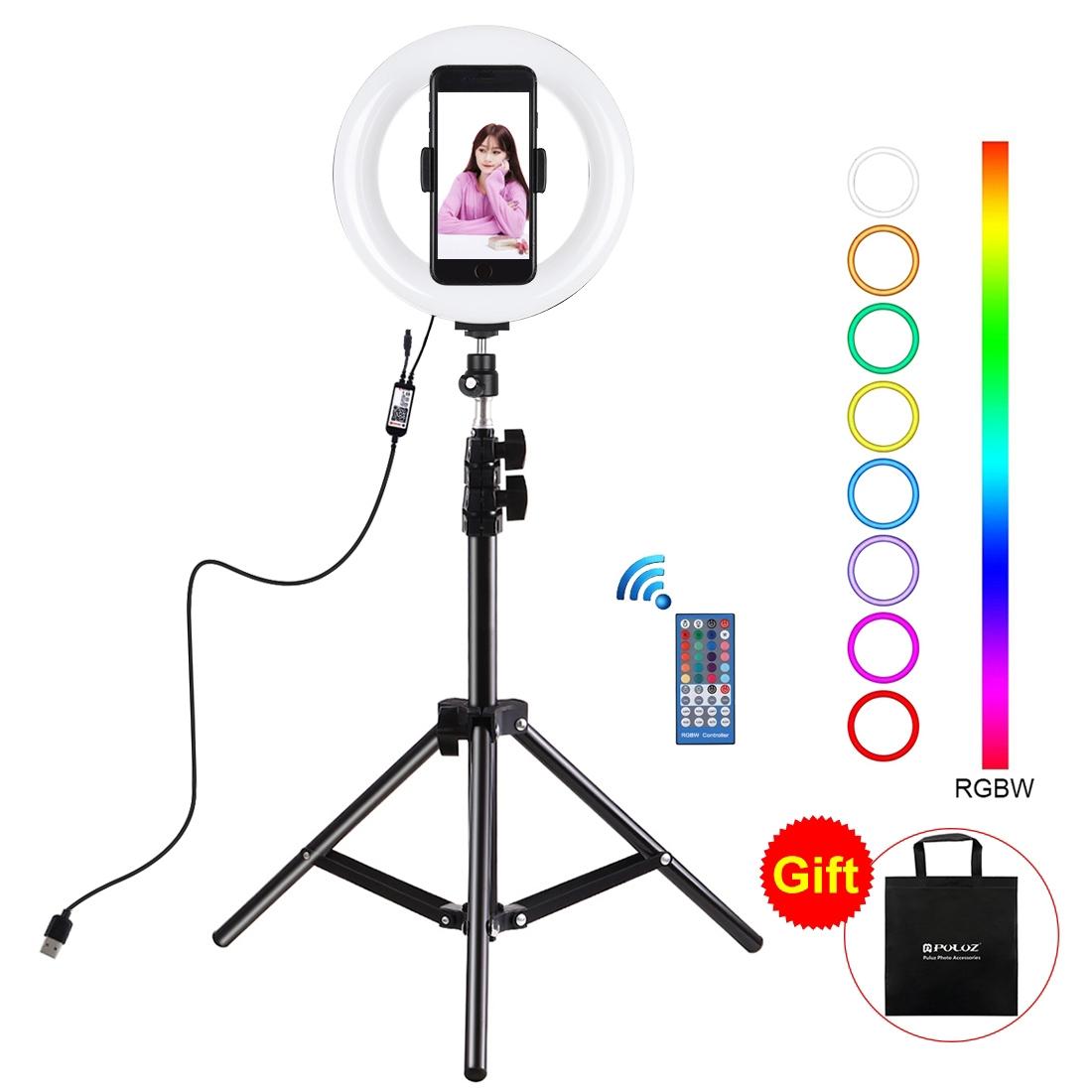 V562-B8803TKP-202502212120-00 7.9 Usb Rgb Light with Dual Colour Temperature & Tripod Mount for Vlogging and Selfie Photography - Black - Image 1