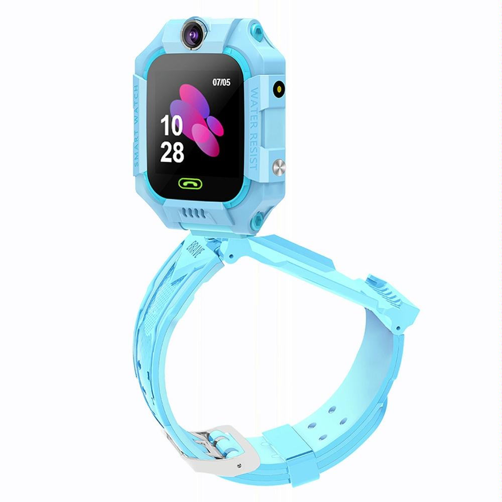 V562-C1000734060DBT-202505221320-00 1.44 Inch 360-Degree Rotating Positioning Camera Smart Waterproof Children Calling Watch - Blue - Image 1