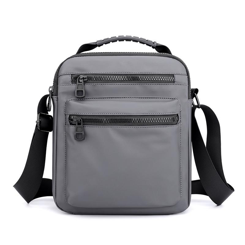 V562-C1006812750DBT-202503032020-00 Men Oxford Cloth Crossbody Chest Bag Sporty And Versatile - Grey - Image 1