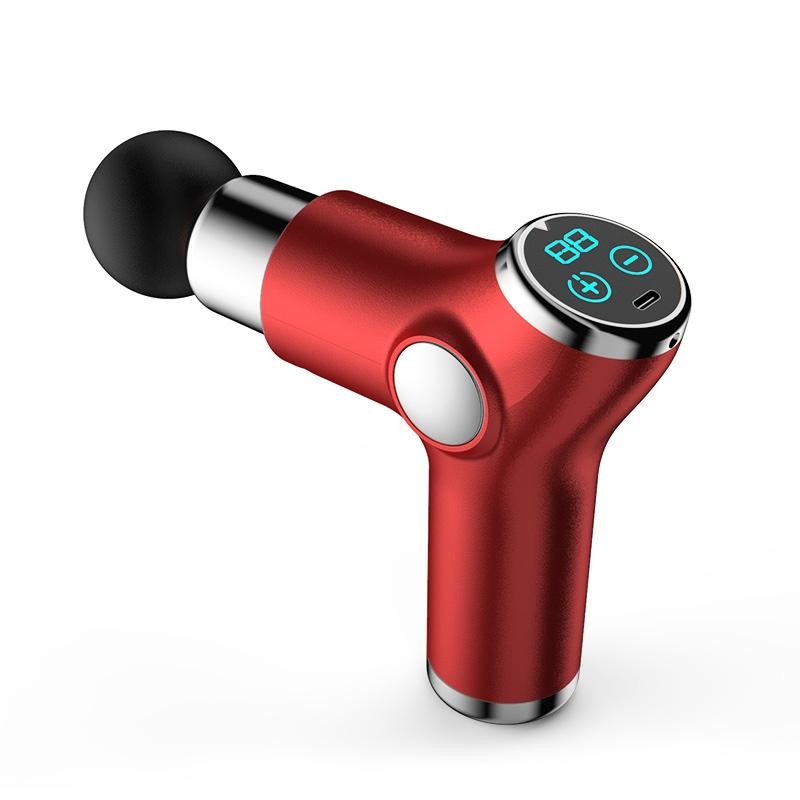 V562-C1013254240DBT-202505201320-00 Compact Muscle Massage Gun For Relaxation - Red - Image 1
