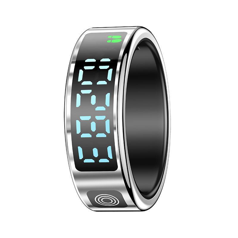 V562-C102328200AYS-202504281910-00 Smart Ring Gesture Control Health Monitoring Sports Modes - Silver - Image 1