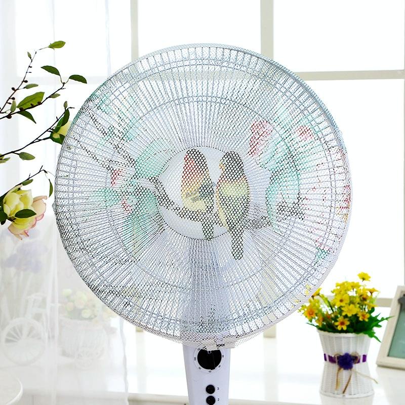 V562-C1023610040DBT-202503031721-00 Electric Fan Safety Net Cover - Anti-pinch Dustproof - Peony - Image 1