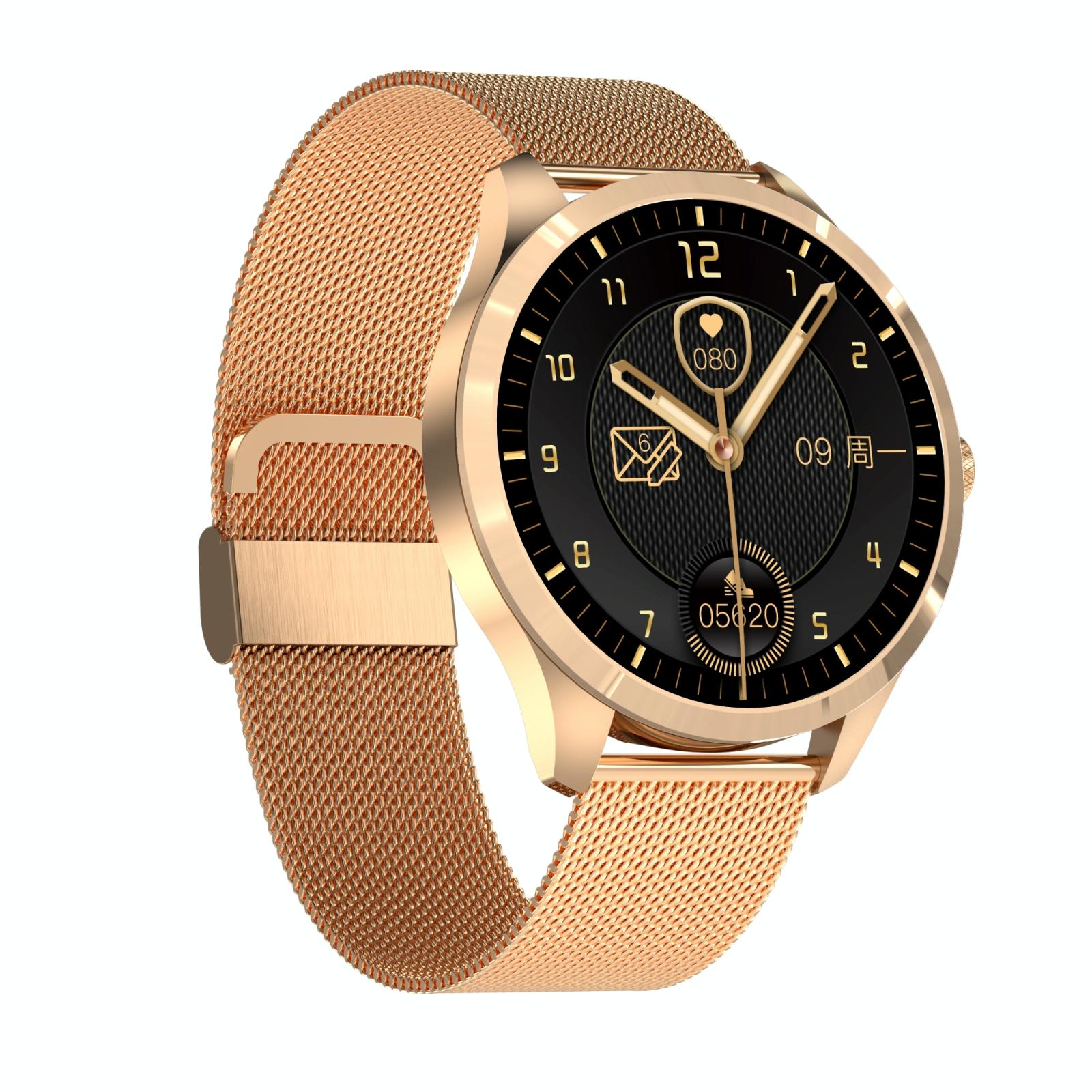 V562-C102764100ADE-202504251959-00 1.28 Inch Ips Colour Screen Ip67 Waterproof Smart Watch Support Blood Pressure Monitoring / Heart Rate Monitoring / Sleep Monitoring - Gold - Image 1